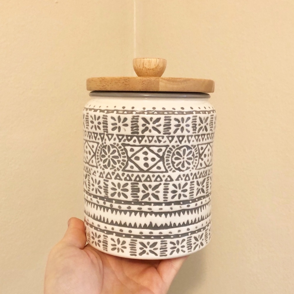Threshold Boho Style Stoneware Kitchen Canister